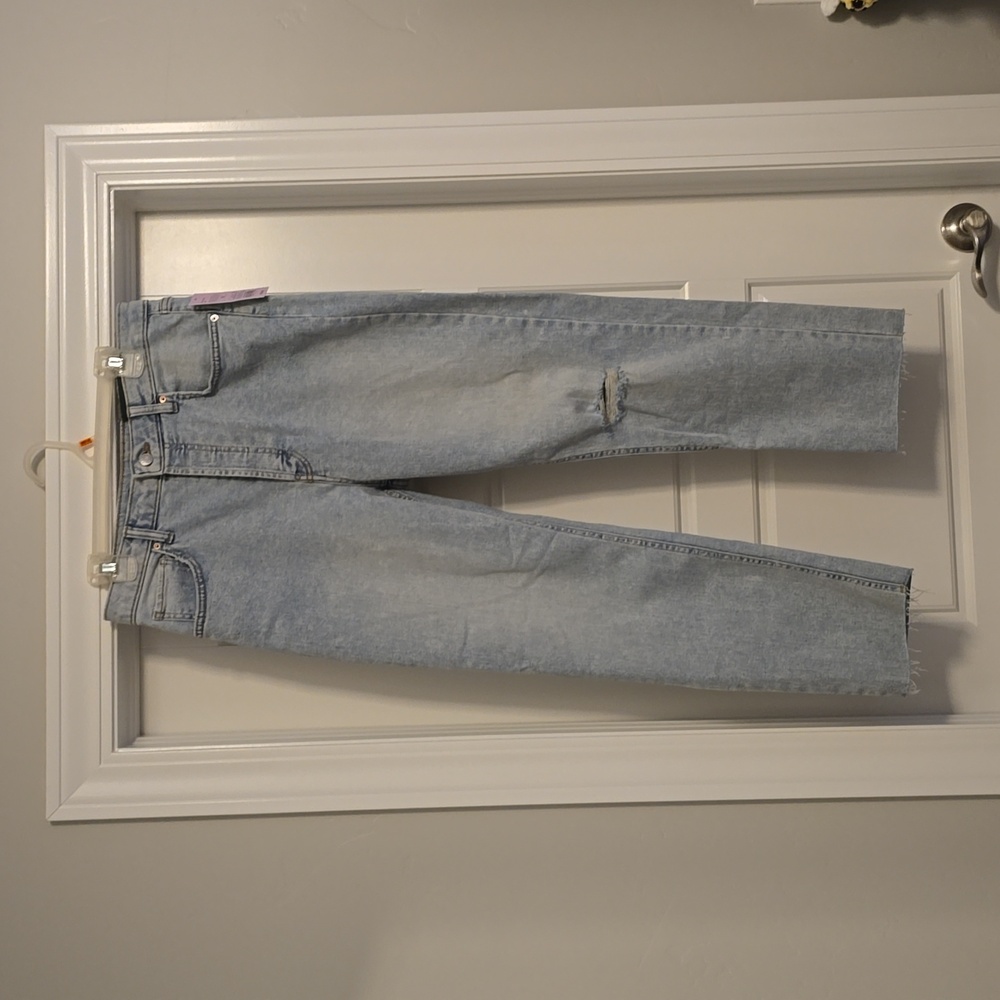 Slim straight jeans